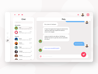 Desktop app : chat & chatbot