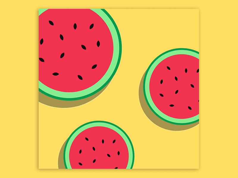 Happy Summer Dribbblers! gif happy summer summer watermelon