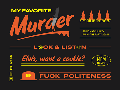 My Favorite Murder branding halloween my favorite murder