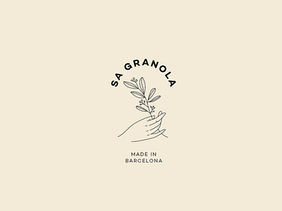 Sa Granola Logo branding granola graphic design healthyfood homemade identity illustration logo sans serif