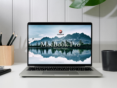 Free Front View MacBook Pro Mockup branding download font free free mockup freebie identity logo mock up mockup mockup free mockup psd mockups print psd stationery template website mockup