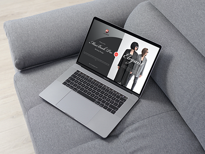Free MacBook Pro Placing on Sofa Mockup