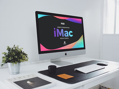 Free Website Presentation iMac Mockup