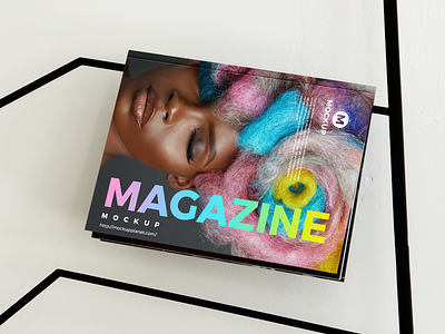 Free Display Magazine Mockup