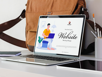 Free Laptop Website Mockup