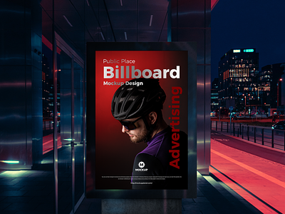 Free Advertising Billboard Mockup