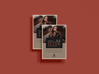 Free Premium A4 Flyer Mockup flyer mockup