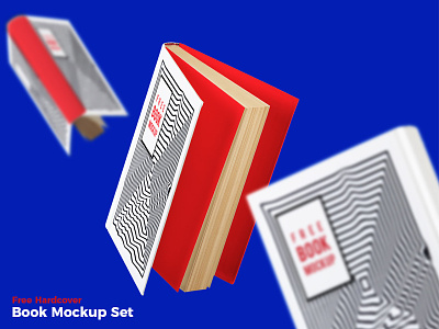 Free Hardcover Book Mockup Set freebie freemockup mockup mockuptemplate psdmockup