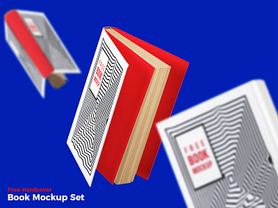 Free Hardcover Book Mockup Set