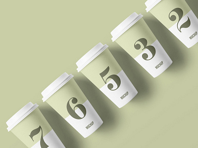 Free Packaging Paper Cup Mockup