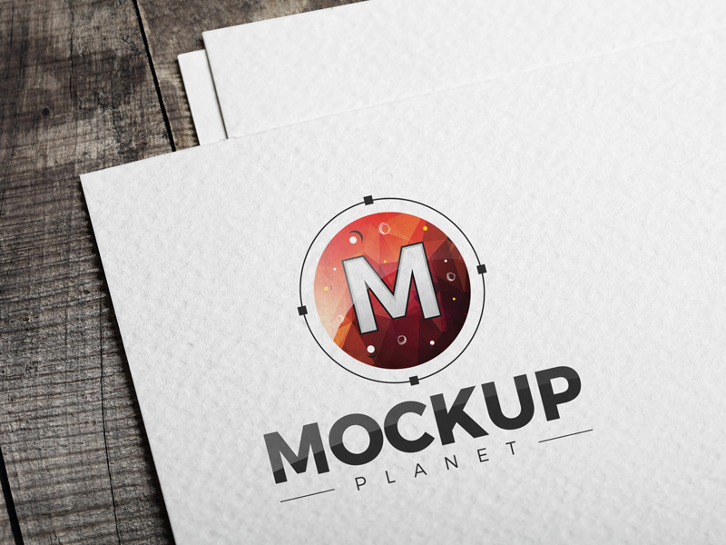 Free simple logo mockup Idea