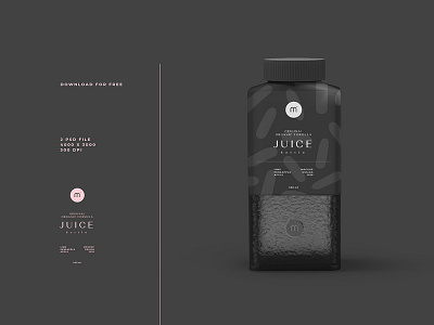 Free Juice Bottle Mockup Psd 2018