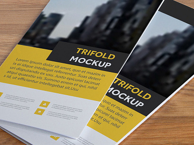 Free Tri Fold Brochure Mockup
