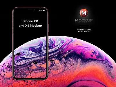 Free Apple New iPhone Xr Mockup and iPhone Xs Mockup PSD 2018