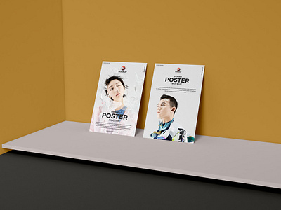 Free PSD Brand Presentation Poster Mockup Design