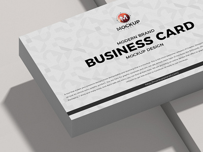 Free Modern Brand Business Card Mockup Design
