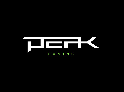 peak gaming clean esports gaming gaming logo gaminglogo illustration logo new peak sharp simplistic type