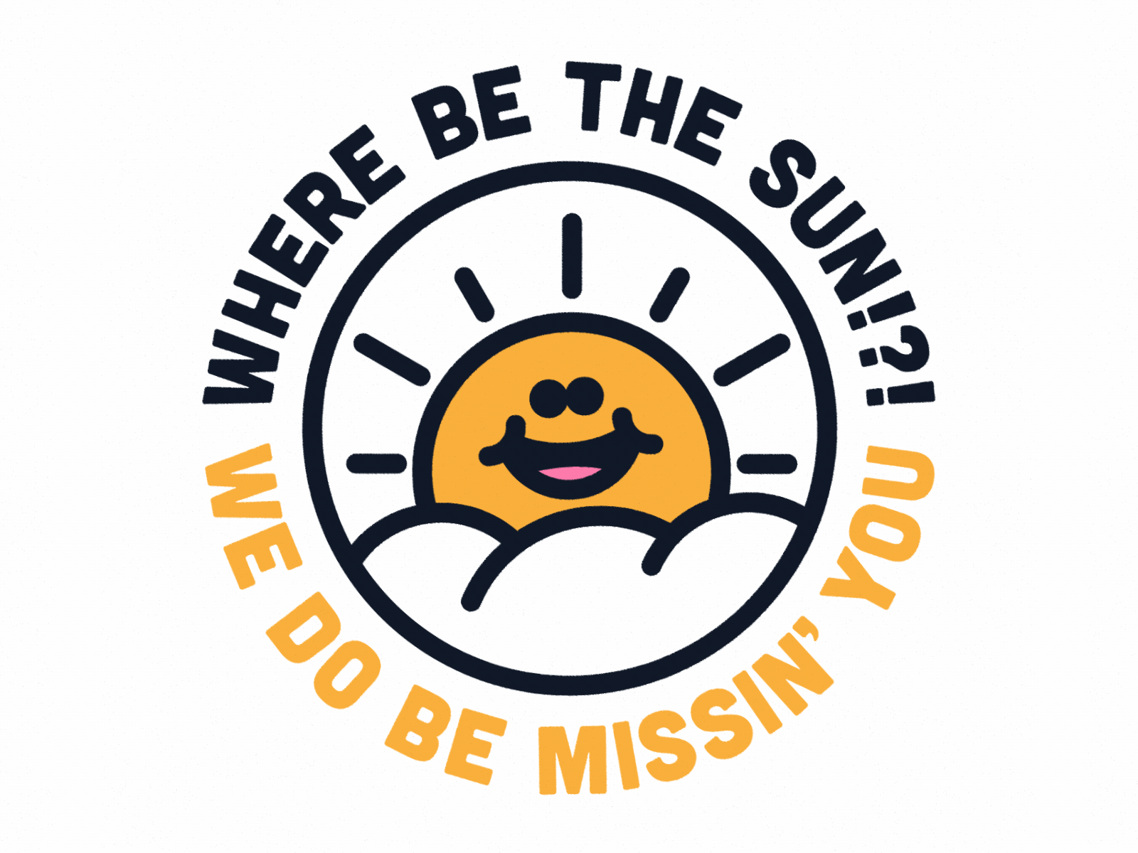 where be the sun!?! .gif fun funny gif goofy grunge illustration mood sun sunrise sunset