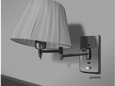 Wall Lamp illustration designed in Figma