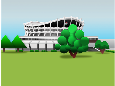 Isometric 3D National Theatre Lagos 3d isometric lagos national nigeria theatre