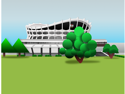 Isometric 3D National Theatre Lagos