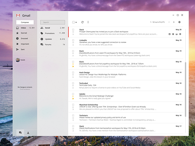 Gmail Fluent Design