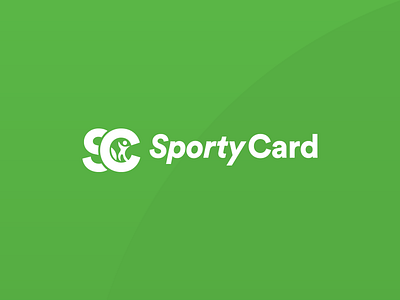 SportyCard Concept brand identity branding fitness green logo logo design sport