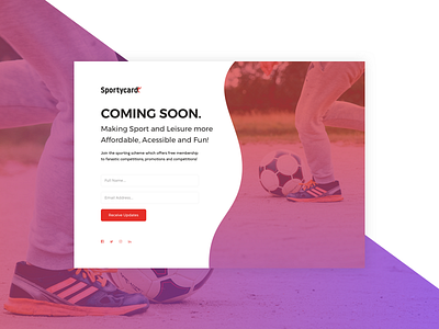 Sportycard Landing Page