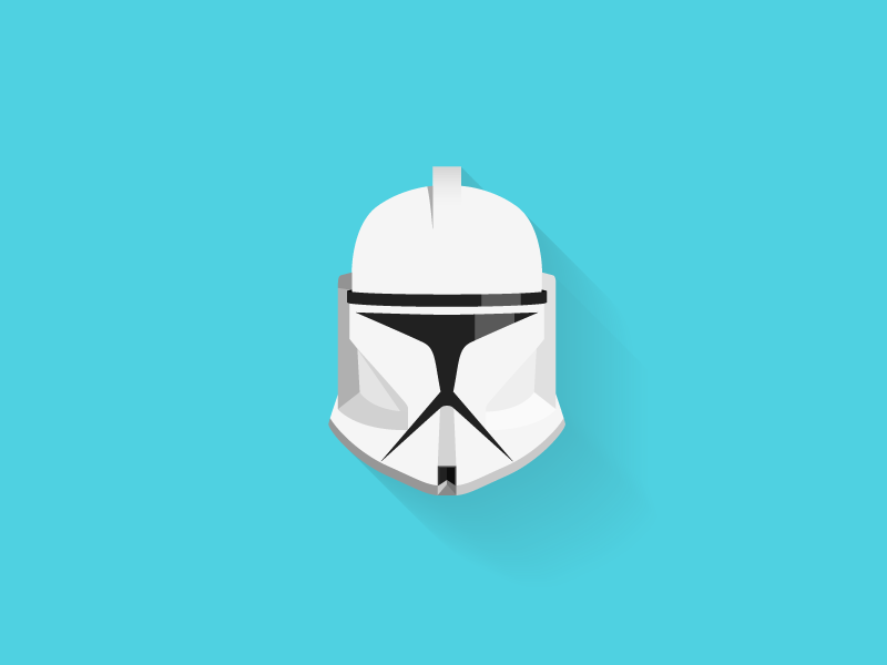 Clonetrooper Helmet - Flat Art By Armaghan Bashir On Dribbble