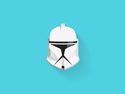 Clonetrooper Helmet - Flat art clonetrooper flat illustrator starwars vector