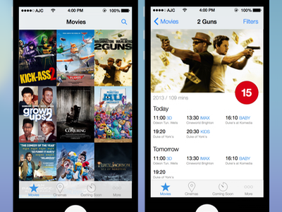 Movies UK App ios7 iphone