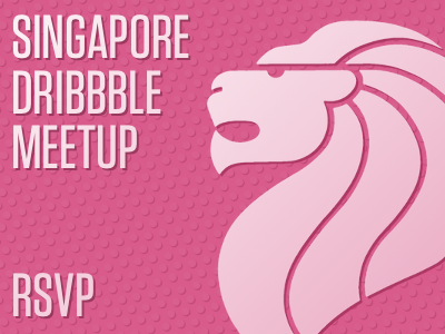 Dribbble Singapore Meetup RSVP lion