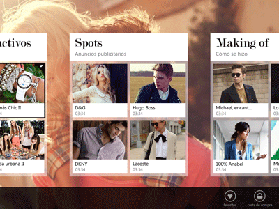 Windows 8 Metro App - Fashion Magazine (App Bar) app metro design fashion magazine metro style ui ux windows windows8