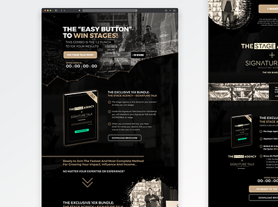 Stages Landing Page adobe xd funnel graphic design landing page stages ui