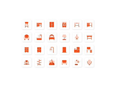 Flat furniture icon icon icon design icon set iconography iconutopia system icon user interface