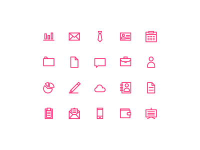 Basic Business Icon - Outline homepage icon icon design iconography iconutopia landing page outline pixelperfect uidesign user interface userinterface web design