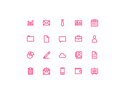 Basic Business Icon - Outline