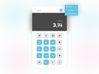 DailyUI #004 - Calculator