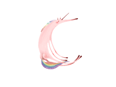 C - Unicorn c digital art gif illustration magic rainbow unicorn