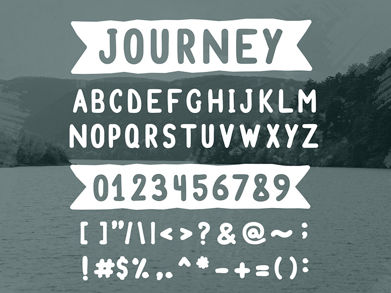 FREE Font - Journey soft brush round freebie free journey travel font