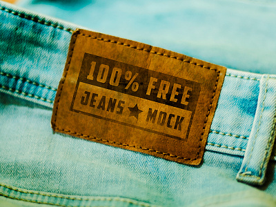 FREE Mock-up! Jeans Tag