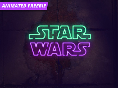 Neon Photoshop Animation