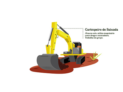Garimpeiros - Garimpo de Baixada design flat illustration vector web