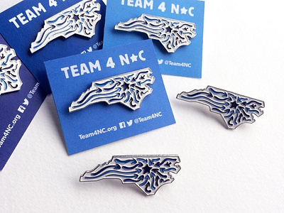 Team4NC Enamel Pins