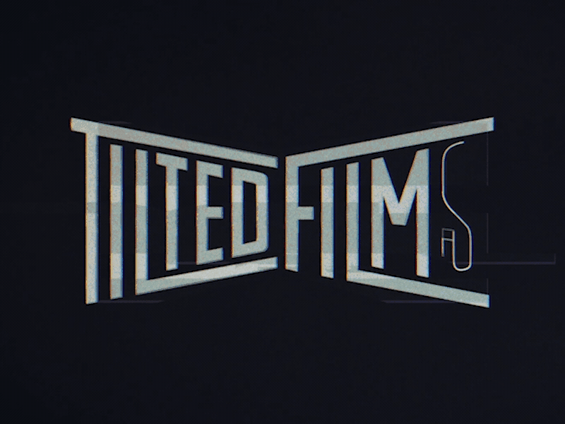 Tilted Films logo animation after effects animation glitch effect trim paths