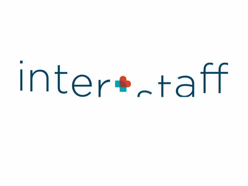 Interstaff logo animated bumper after effects animation health heart logo valentine day
