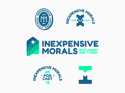 IM Podcast im inexpensive logos monogram morals podcast price tag speech bubble