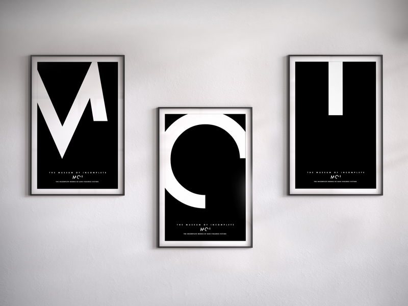 Museum of Incomplete Posters activism change the ref violence gun vector type design poster incomplete museum