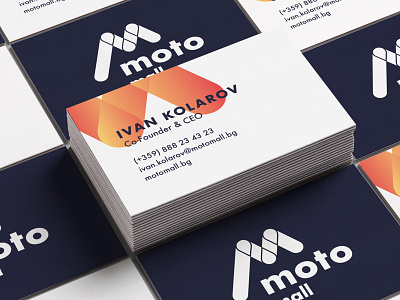 MotoMall Business card Concept branding business card design logo motomall