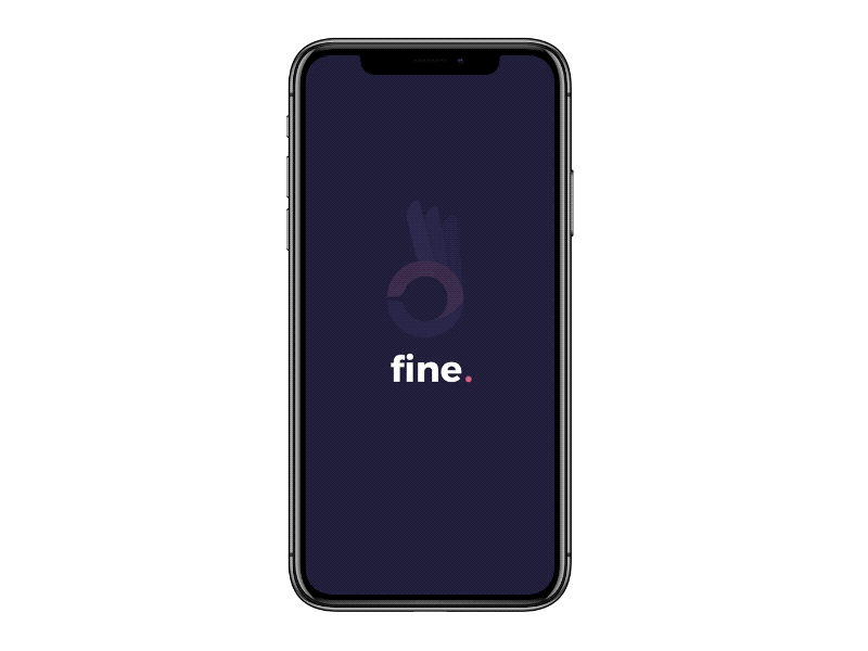 Fine App Splash Loader screen